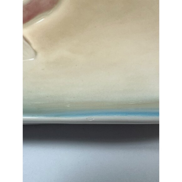 Vintage Fitz and Floyd Ceramic Elephant Trinket Dish Vanity Tray  From 1976 - 9” - Picture 9 of 12